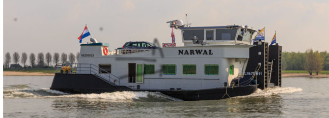 Duwboot Narwal opgeleverd
