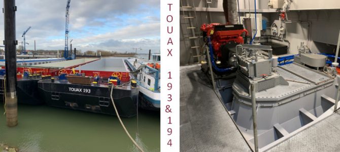 Touax 193 en 194 sont prêts